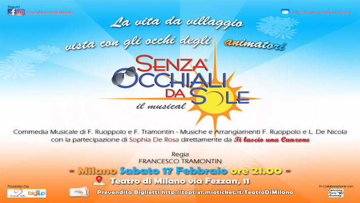 SENZA OCCHIALI DA SOLE - IL MUSICAL